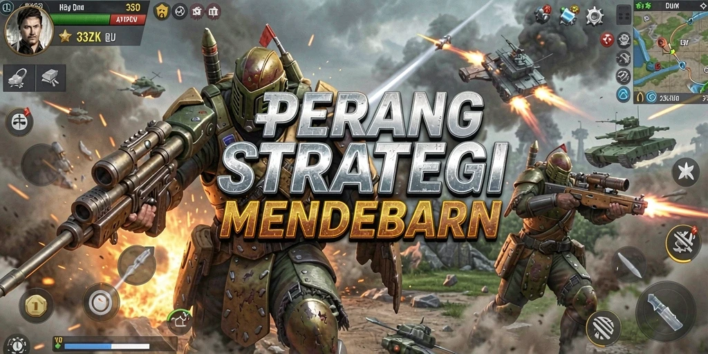 Tangkapan layar utama dari pertempuran strategis di 33ZK.