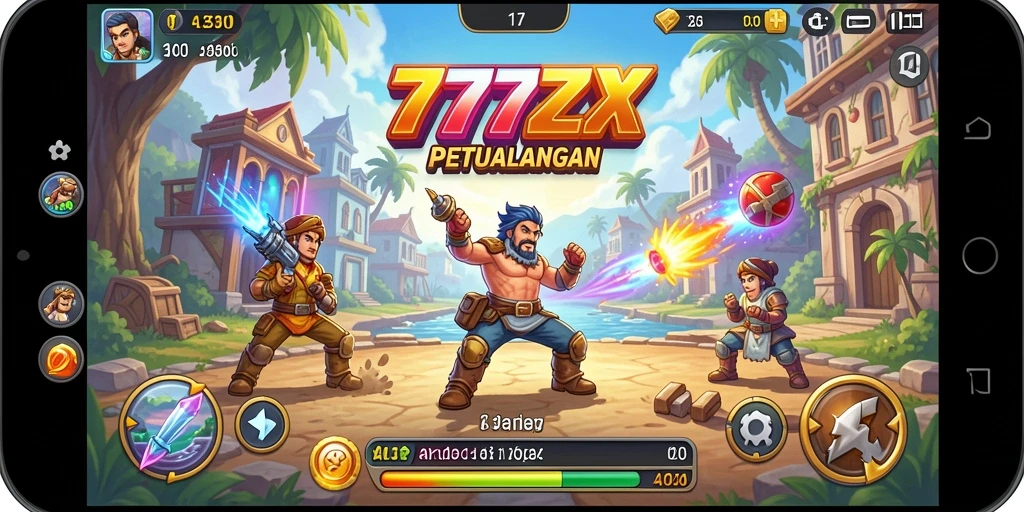 Screenshot utama 777ZX menampilkan gameplay seru dengan berbagai level penuh tantangan.