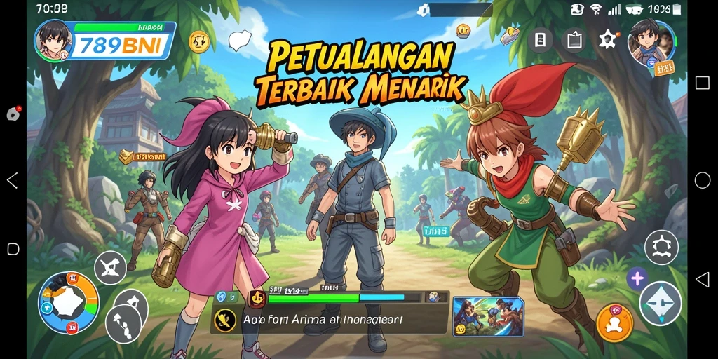 Tampilan gameplay 789BNI dengan karakter Anime yang menarik.