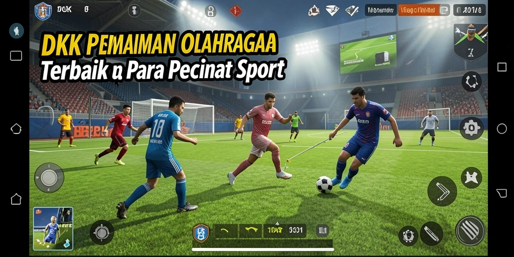 Screenshot DKK menampilkan aksi seru dalam pertandingan olahraga.