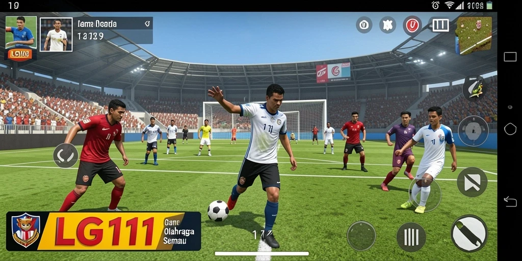 Tampilan menarik dari gameplay olahraga LG111 yang mengasyikkan.