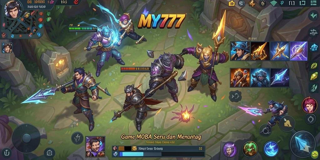 Tampilan gameplay seru dalam MY777, penuh aksi dan strategi.