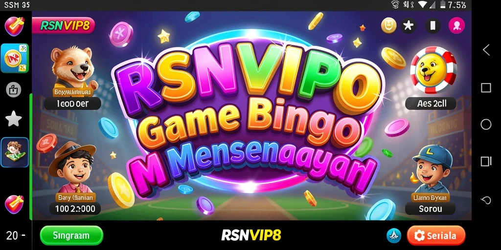 Screenshot utama menunjukkan gameplay seru Bingo di RSNVIP8.