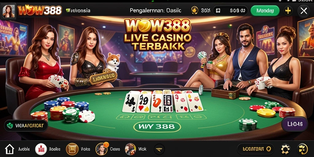 Tampilan gameplay langsung dari aplikasi WOW388 yang mendebarkan.